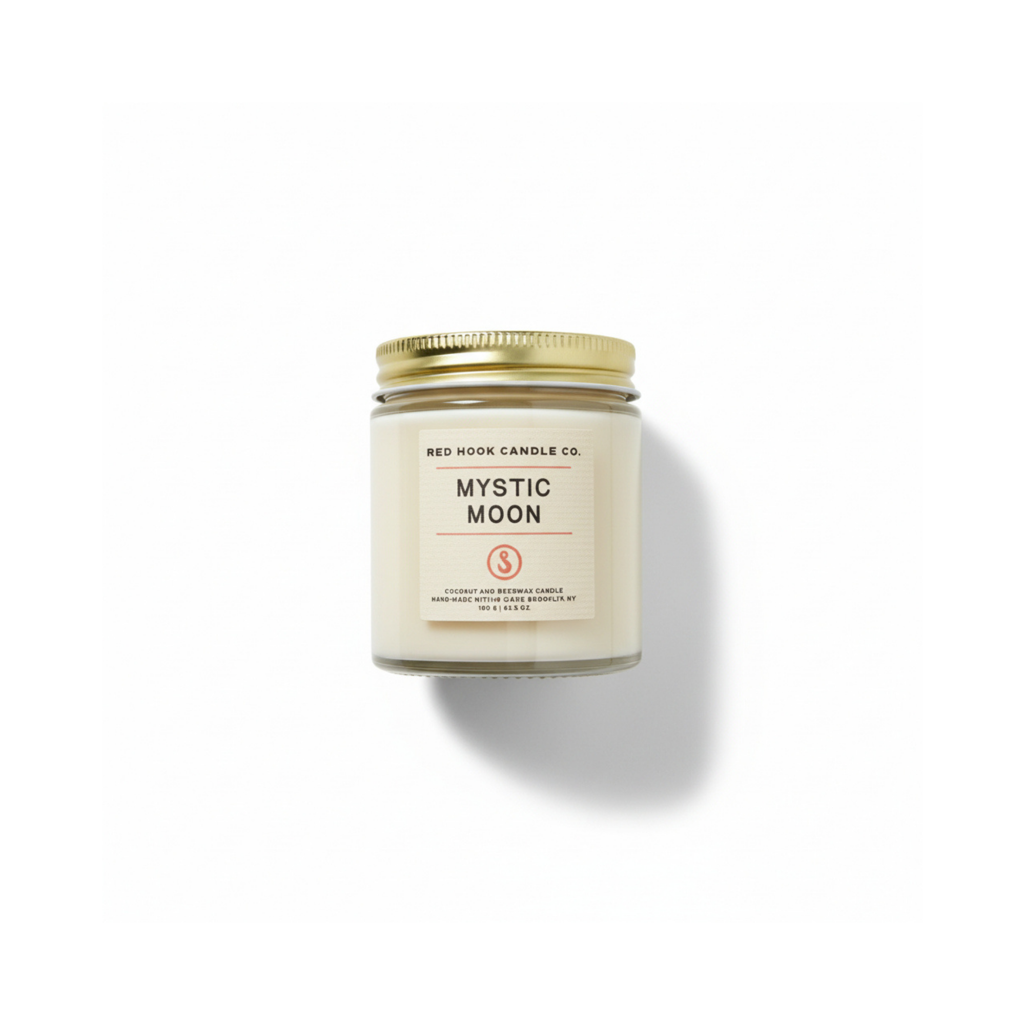 Mini Mystic Moon Scented Candle | Leather, Saffron & Rose | Coconut Wax Blend