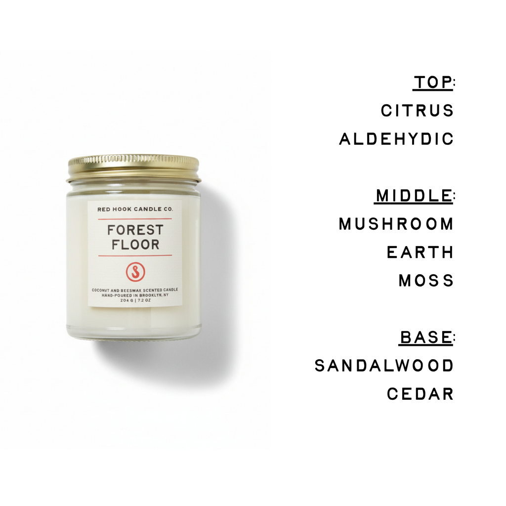 Forest Floor Candle | Earthy Moss Mushroom & Cedar | Hand-Poured in Brooklyn