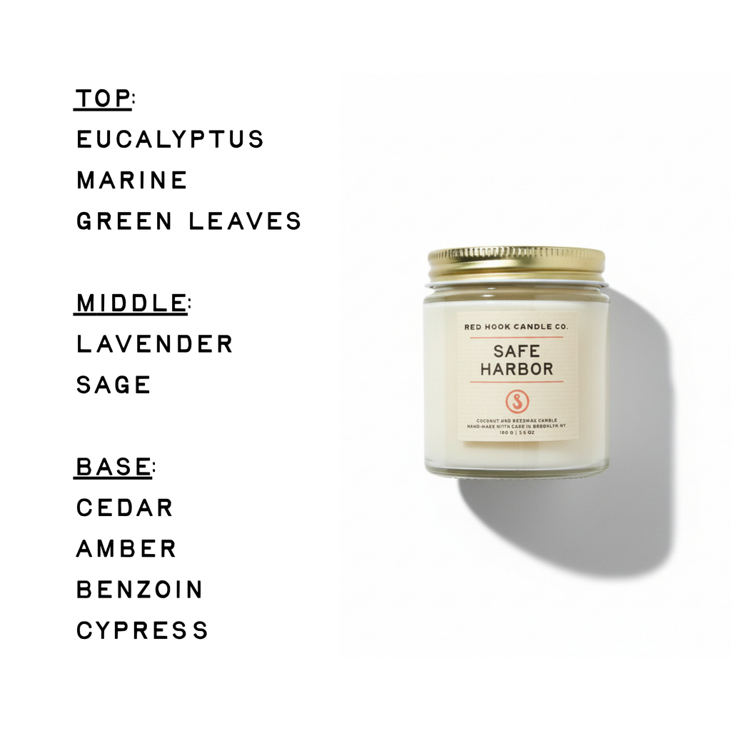 Mini Safe Harbor Candle | Misty Eucalyptus, Marine & Lavender | Hand-Poured in Brooklyn