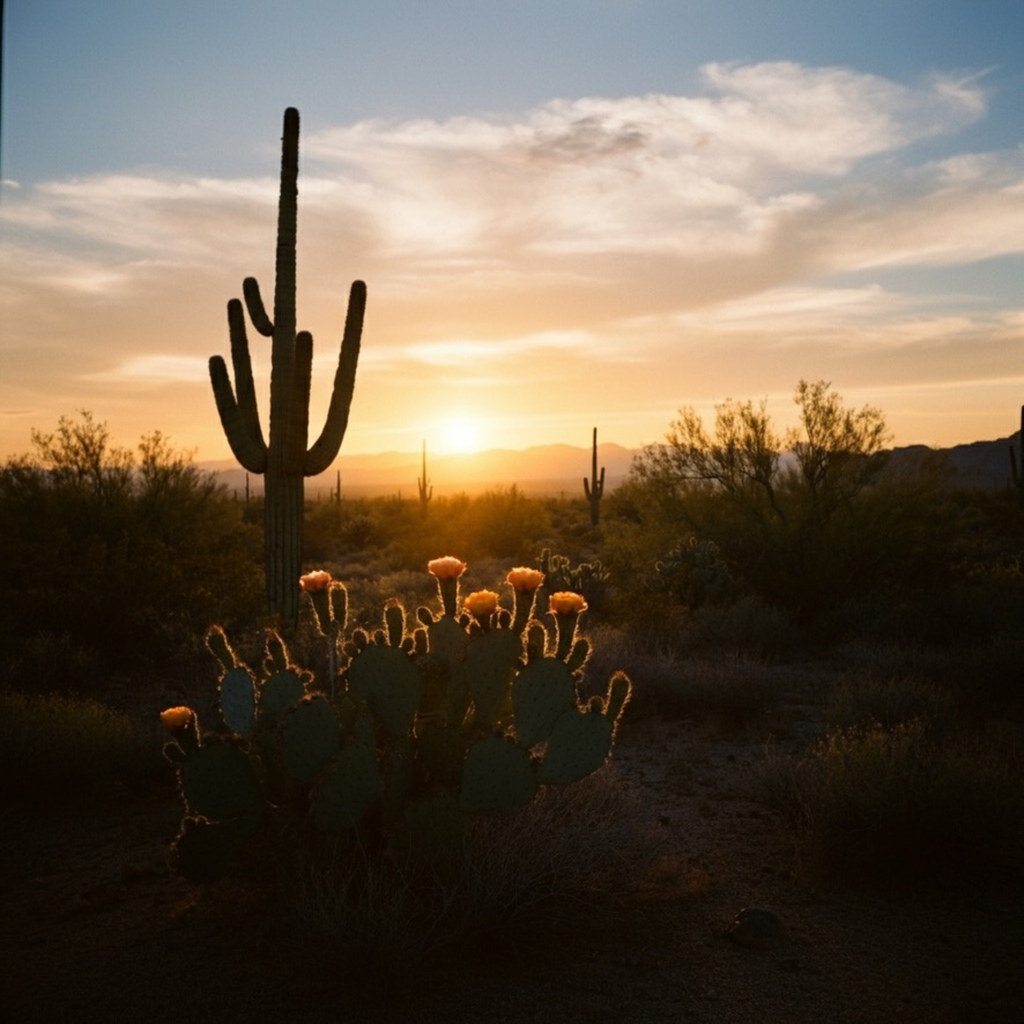 Mini Cactus Flower Candle | Sunny Aloe, Agave & Patchouli | Hand-Poured in Brooklyn