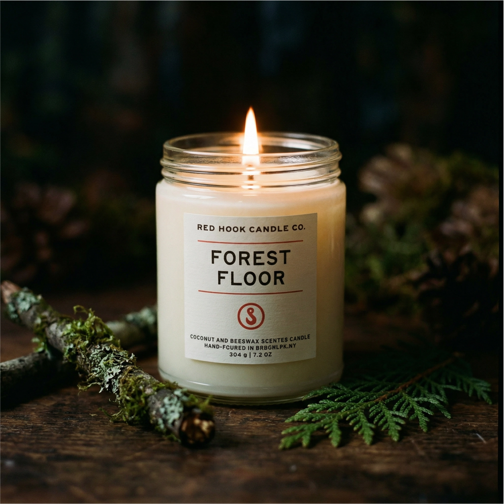 Forest Floor Candle | Earthy Moss Mushroom & Cedar | Hand-Poured in Brooklyn
