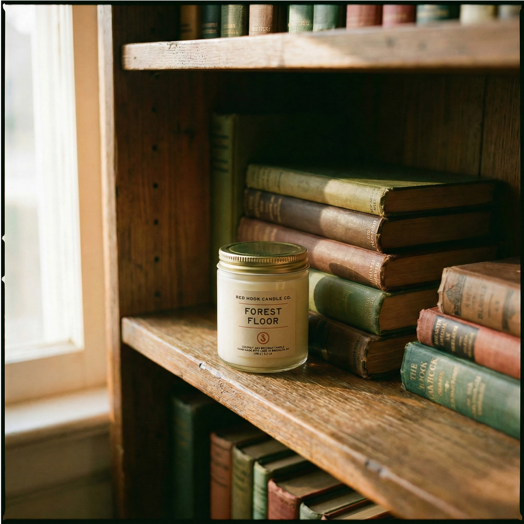 Mini Forest Floor Candle | Earthy Moss, Mushroom & Cedar | Hand-Poured in Brooklyn