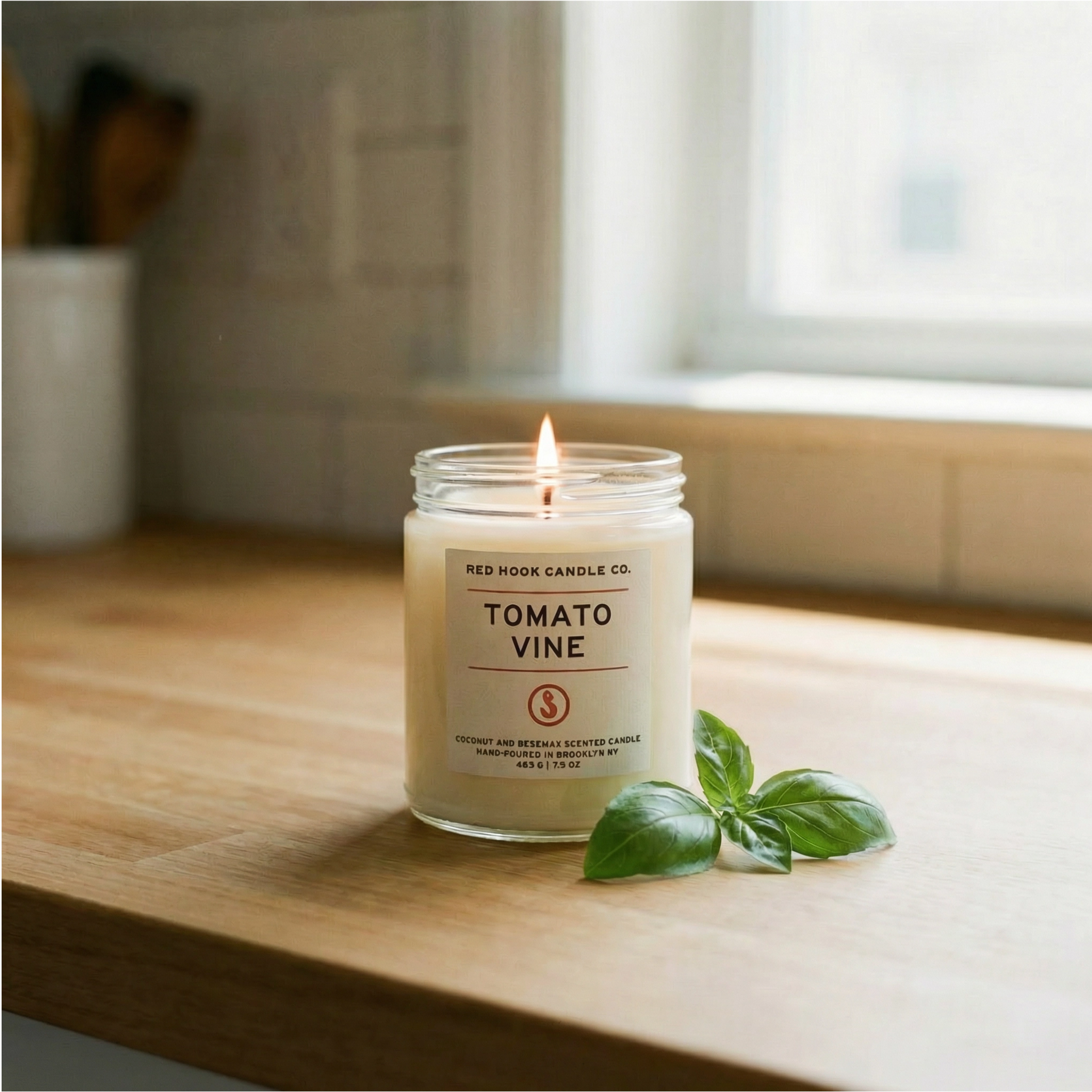 Tomato Vine Candle | Leafy Tomato, Basil & Moss | Hand-Poured in Brooklyn